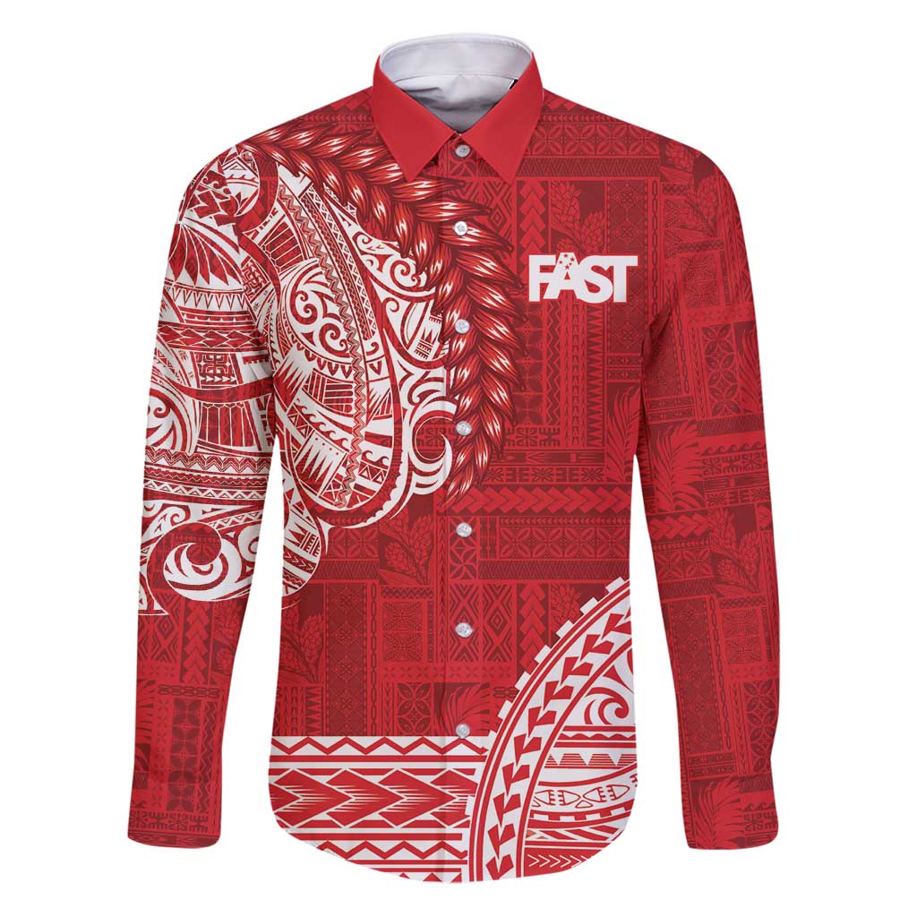 Samoa FAST Family Matching Puletasi and Hawaiian Shirt Samoan Motif Patterns - Polynesian Pride