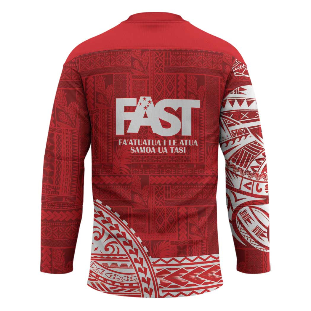 Samoa FAST Hockey Jersey Samoan Motif Patterns - Polynesian Pride