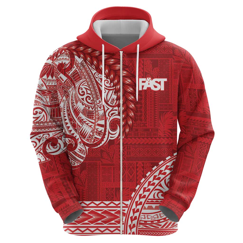 Samoa FAST Hoodie Samoan Motif Patterns - Polynesian Pride