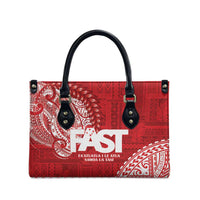 Samoa FAST Leather Bag Samoan Motif Patterns - Polynesian Pride