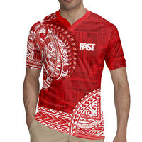 Samoa FAST Rugby Jersey Samoan Motif Patterns - Polynesian Pride
