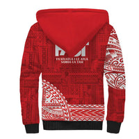 Samoa FAST Sherpa Hoodie Samoan Motif Patterns - Polynesian Pride
