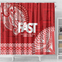 Samoa FAST Shower Curtain Samoan Motif Patterns - Polynesian Pride