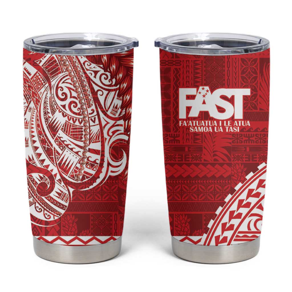 Samoa FAST Tumbler Cup Samoan Motif Patterns - Polynesian Pride