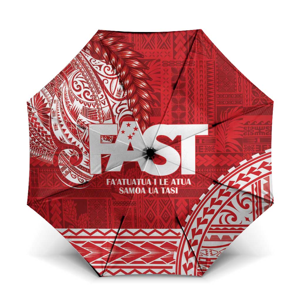 Samoa FAST Umbrella Samoan Motif Patterns - Polynesian Pride