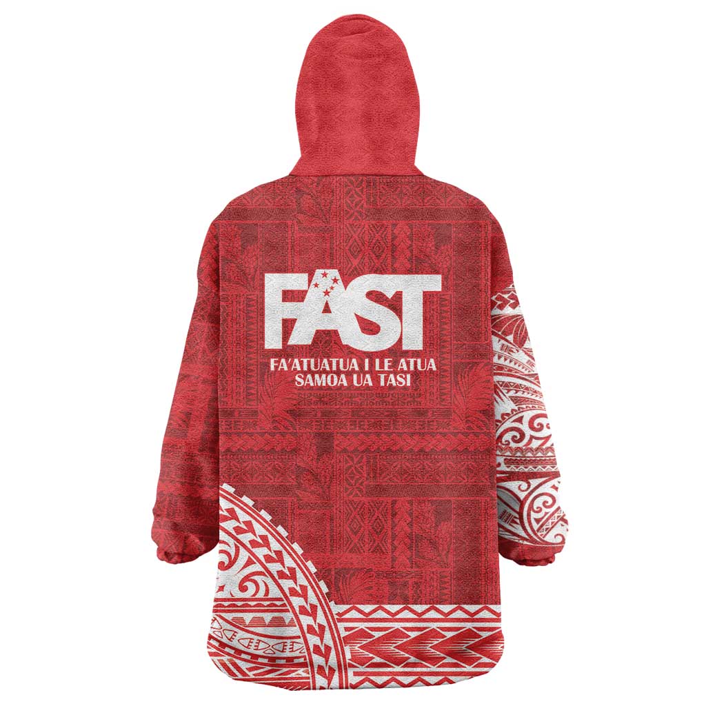Samoa FAST Wearable Blanket Hoodie Samoan Motif Patterns - Polynesian Pride