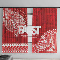 Samoa FAST Window Curtain Samoan Motif Patterns - Polynesian Pride