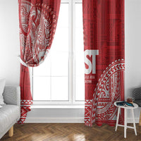 Samoa FAST Window Curtain Samoan Motif Patterns - Polynesian Pride