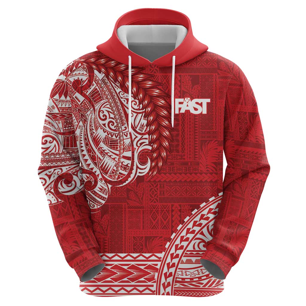 Samoa FAST Zip Hoodie Samoan Motif Patterns - Polynesian Pride