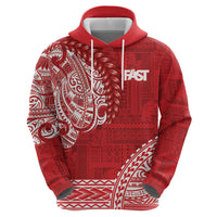 Samoa FAST Zip Hoodie Samoan Motif Patterns - Polynesian Pride