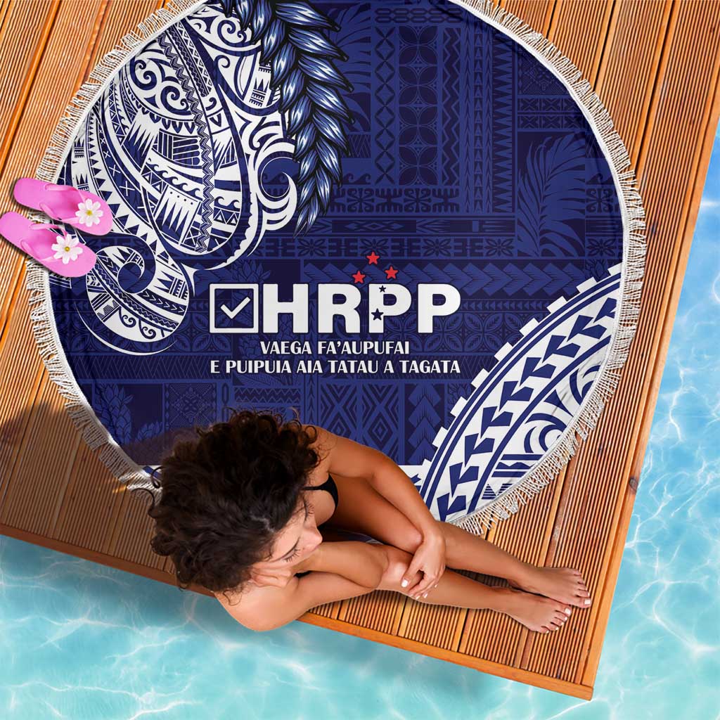 Samoa HRPP Beach Blanket Samoan Motif Patterns - Polynesian Pride