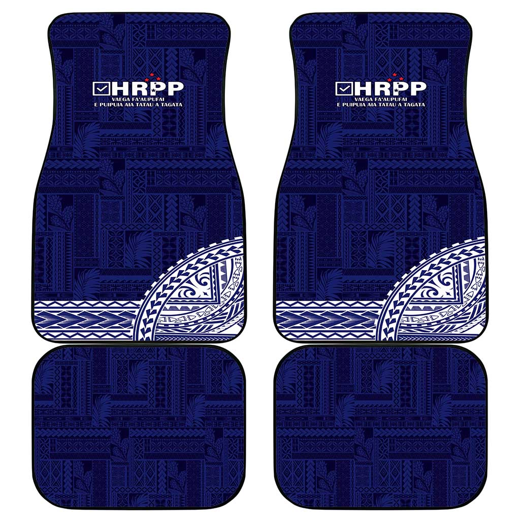 Samoa HRPP Car Mats Samoan Motif Patterns - Polynesian Pride