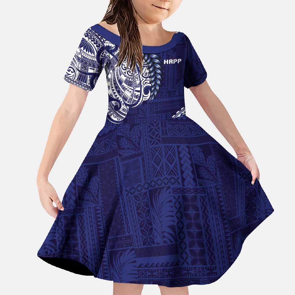 Samoa HRPP Family Matching Mermaid Dress and Hawaiian Shirt Samoan Motif Patterns - Polynesian Pride