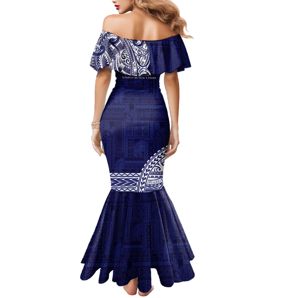 Samoa HRPP Family Matching Mermaid Dress and Hawaiian Shirt Samoan Motif Patterns - Polynesian Pride