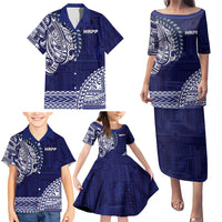 Samoa HRPP Family Matching Puletasi and Hawaiian Shirt Samoan Motif Patterns - Polynesian Pride