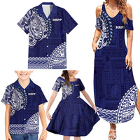 Samoa HRPP Family Matching Summer Maxi Dress and Hawaiian Shirt Samoan Motif Patterns - Polynesian Pride