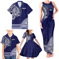 Samoa HRPP Family Matching Tank Maxi Dress and Hawaiian Shirt Samoan Motif Patterns - Polynesian Pride