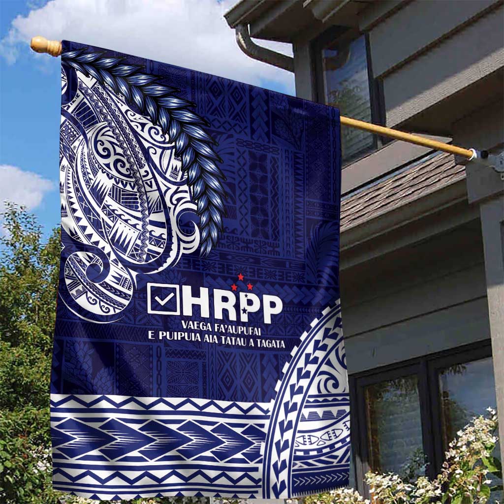 Samoa HRPP Garden Flag Samoan Motif Patterns - Polynesian Pride
