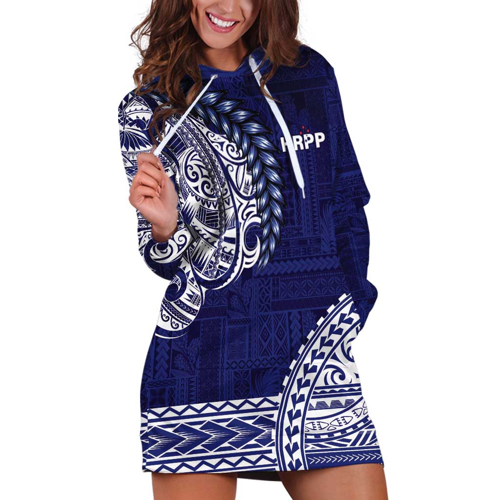 Samoa HRPP Hoodie Dress Samoan Motif Patterns - Polynesian Pride