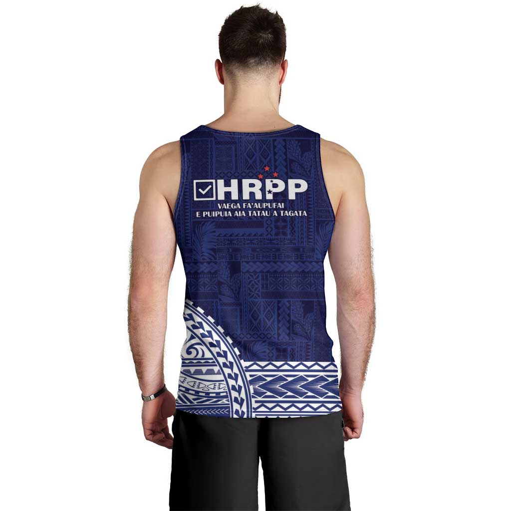 Samoa HRPP Men Tank Top Samoan Motif Patterns - Polynesian Pride