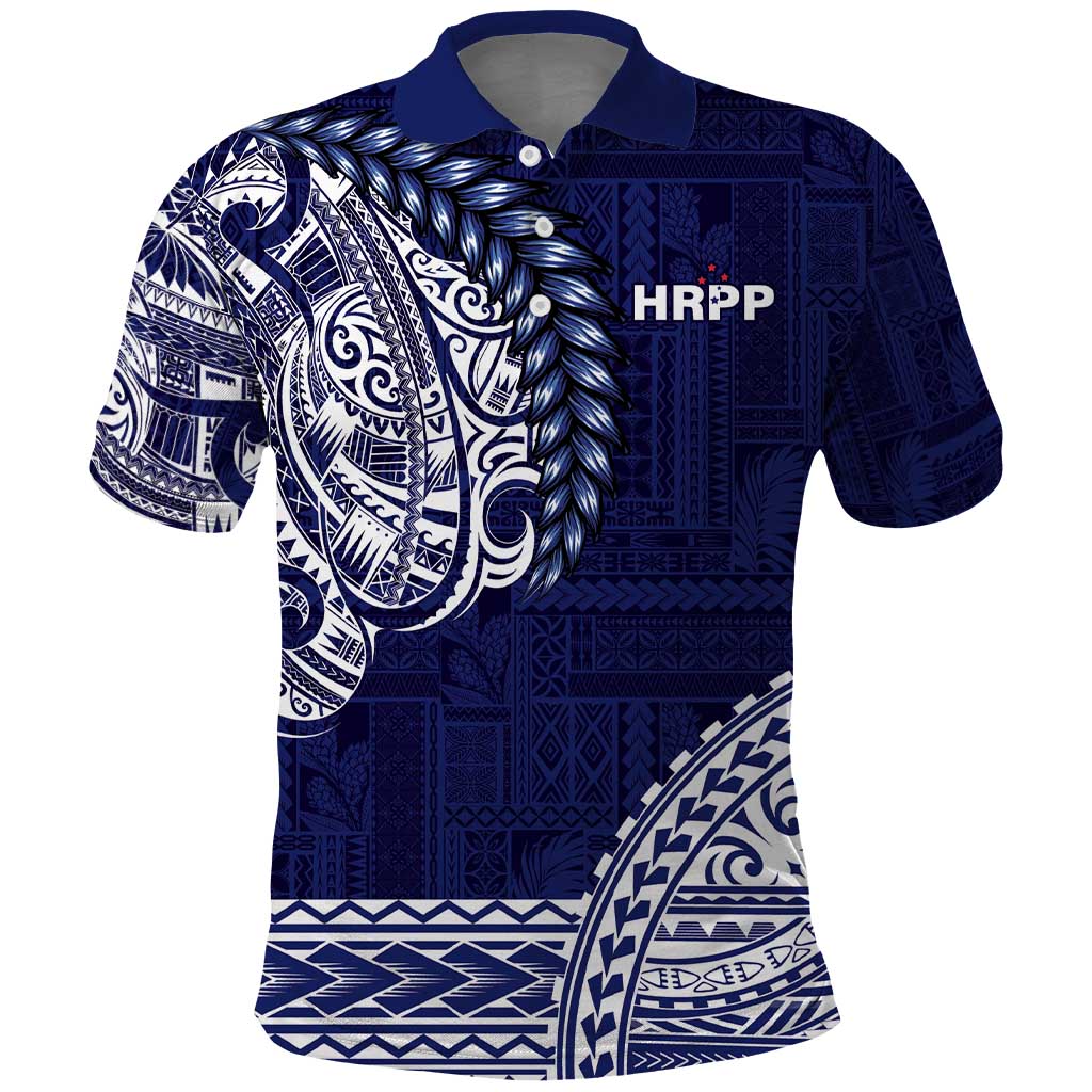 Samoa HRPP Polo Shirt Samoan Motif Patterns - Polynesian Pride