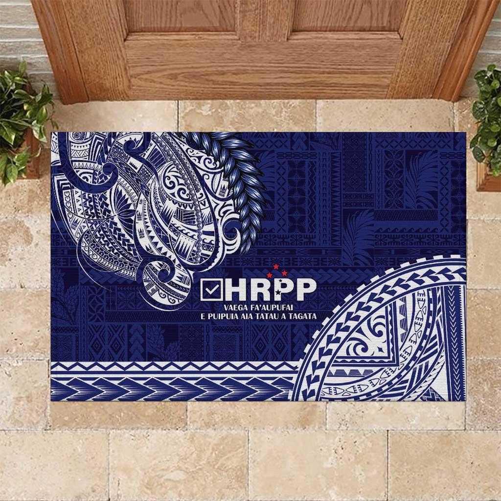 Samoa HRPP Rubber Doormat Samoan Motif Patterns - Polynesian Pride