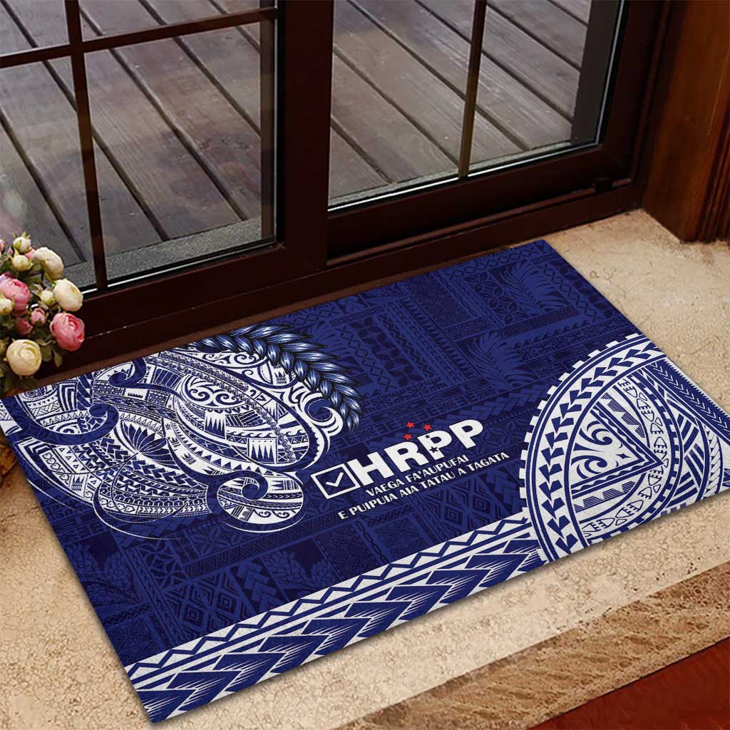 Samoa HRPP Rubber Doormat Samoan Motif Patterns - Polynesian Pride