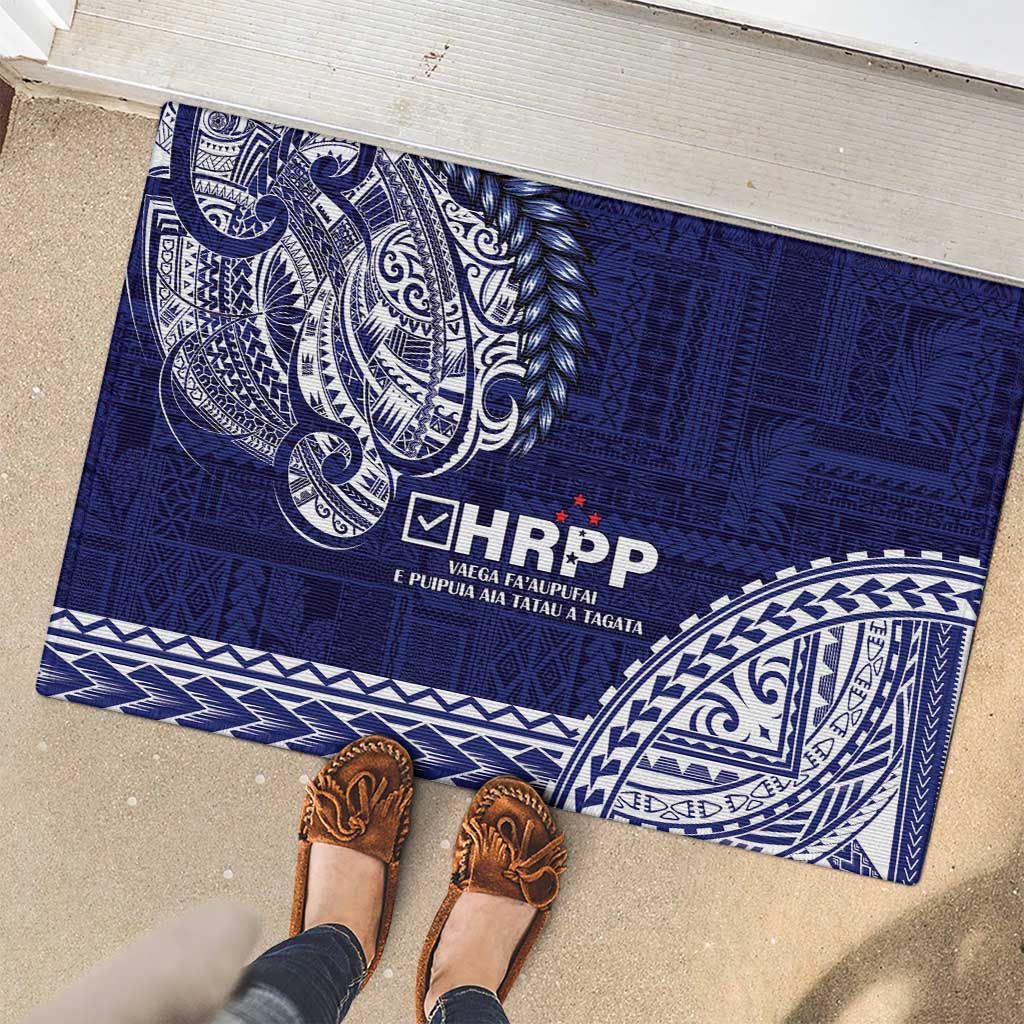 Samoa HRPP Rubber Doormat Samoan Motif Patterns - Polynesian Pride