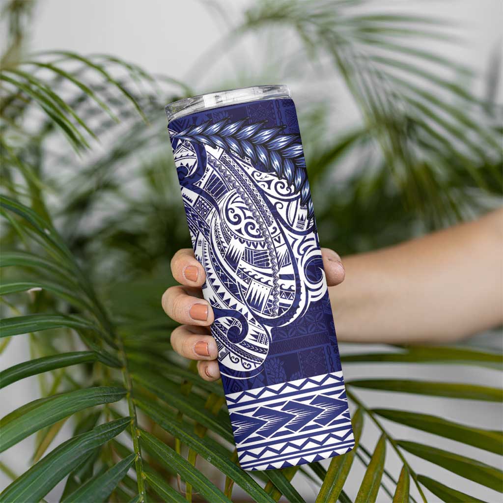 Samoa HRPP Skinny Tumbler Samoan Motif Patterns - Polynesian Pride