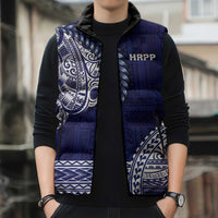 Samoa HRPP Sleeveless Puffer Jacket Samoan Motif Patterns - Polynesian Pride