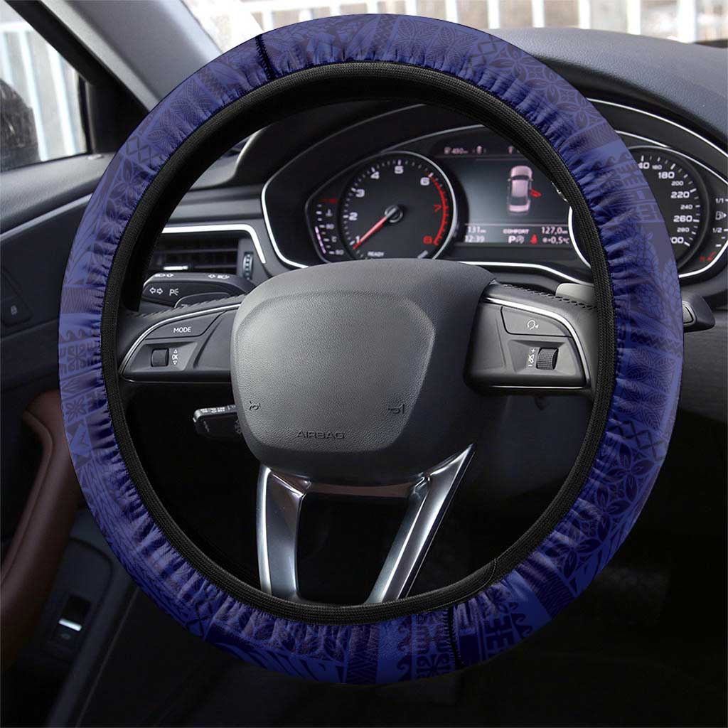 Samoa HRPP Steering Wheel Cover Samoan Motif Patterns - Polynesian Pride