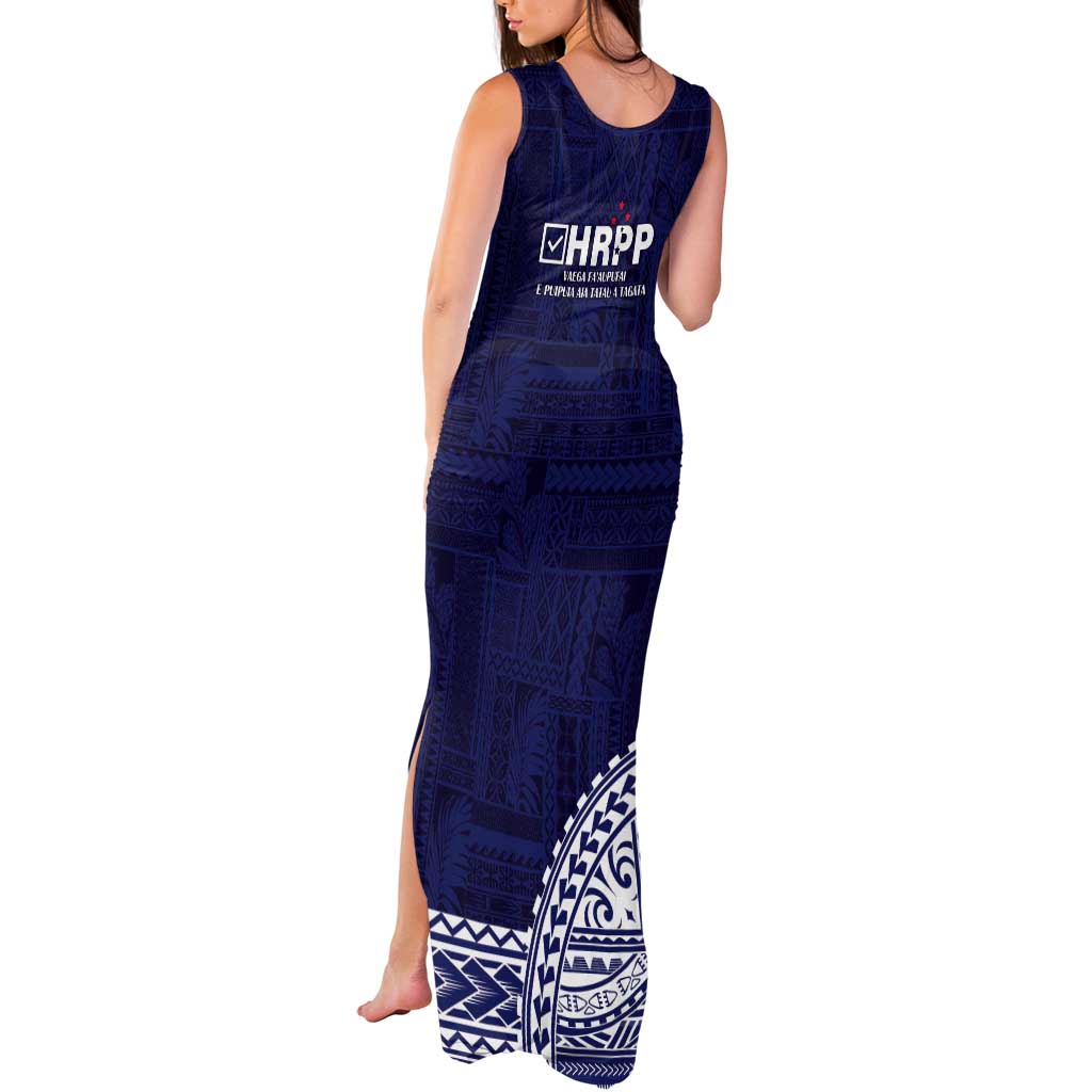 Samoa HRPP Tank Maxi Dress Samoan Motif Patterns - Polynesian Pride
