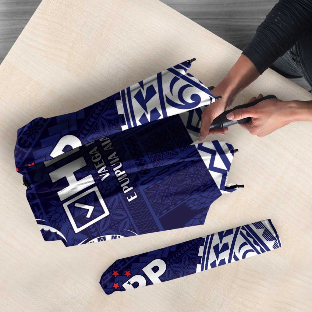 Samoa HRPP Umbrella Samoan Motif Patterns - Polynesian Pride