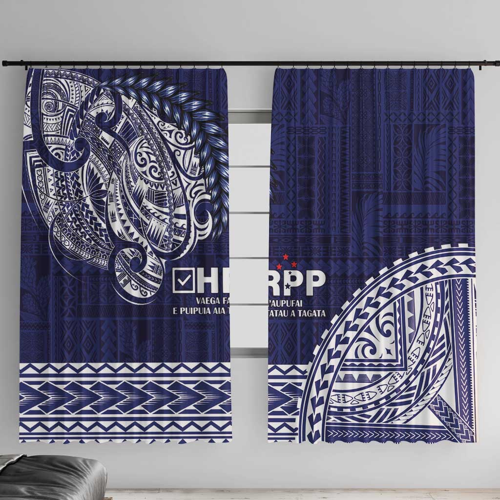 Samoa HRPP Window Curtain Samoan Motif Patterns - Polynesian Pride
