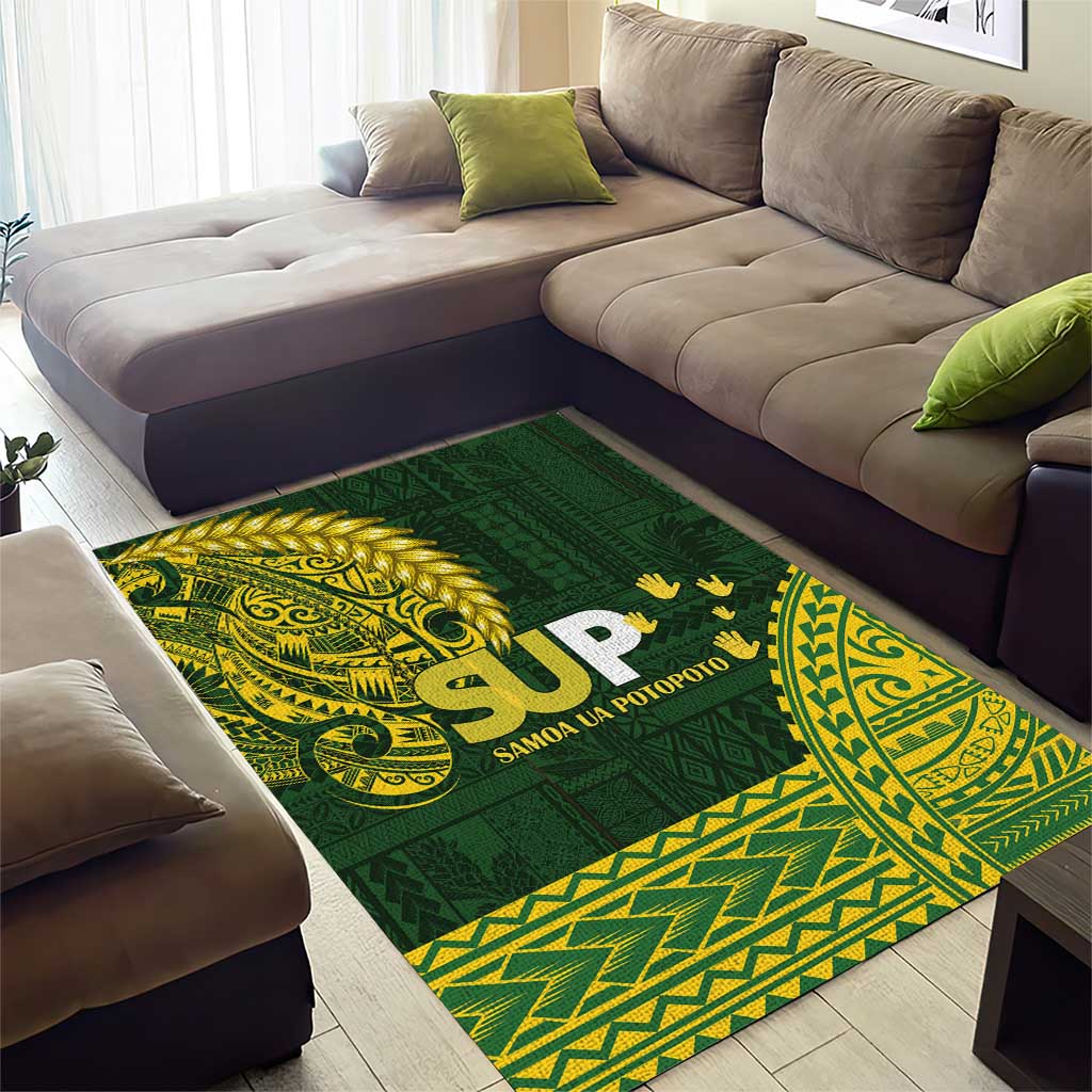 Samoa SUP Area Rug Samoan Motif Patterns - Polynesian Pride