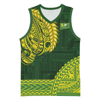 Samoa SUP Basketball Jersey Samoan Motif Patterns - Polynesian Pride