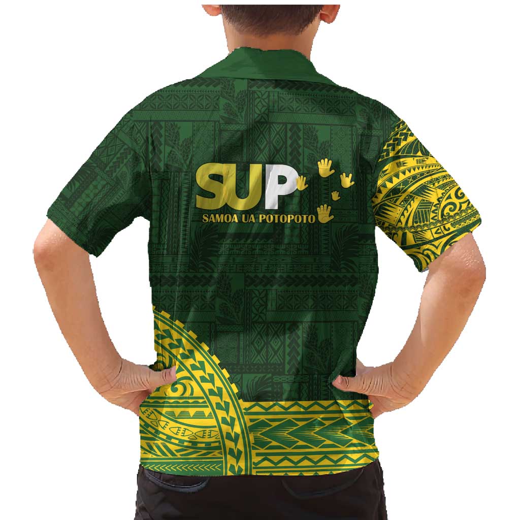 Samoa SUP Family Matching Mermaid Dress and Hawaiian Shirt Samoan Motif Patterns - Polynesian Pride