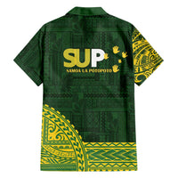 Samoa SUP Family Matching Off Shoulder Maxi Dress and Hawaiian Shirt Samoan Motif Patterns - Polynesian Pride