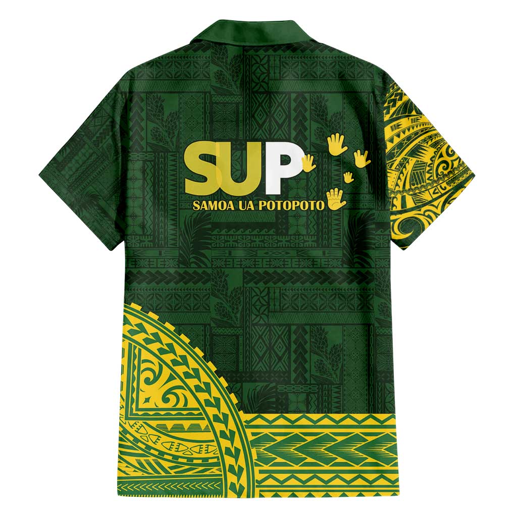 Samoa SUP Family Matching Summer Maxi Dress and Hawaiian Shirt Samoan Motif Patterns - Polynesian Pride