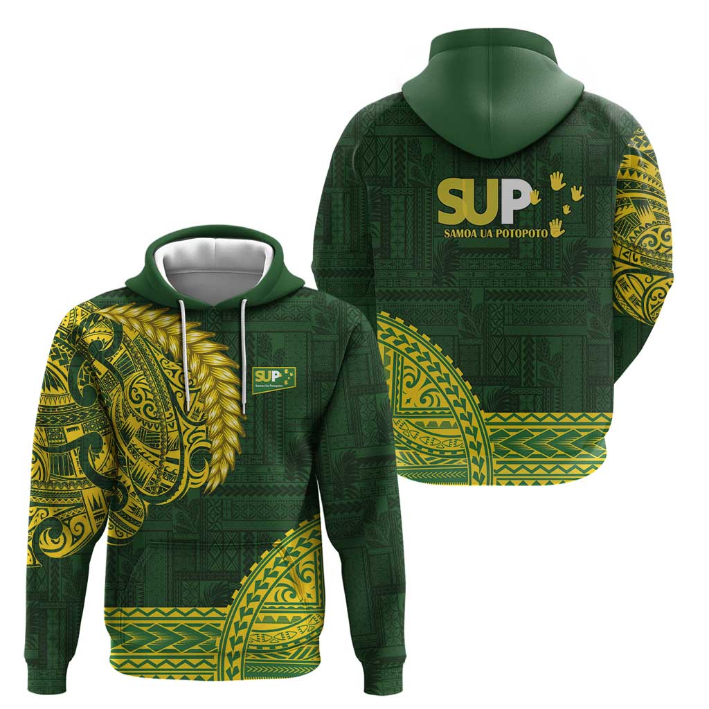Samoa SUP Hoodie Samoan Motif Patterns - Polynesian Pride