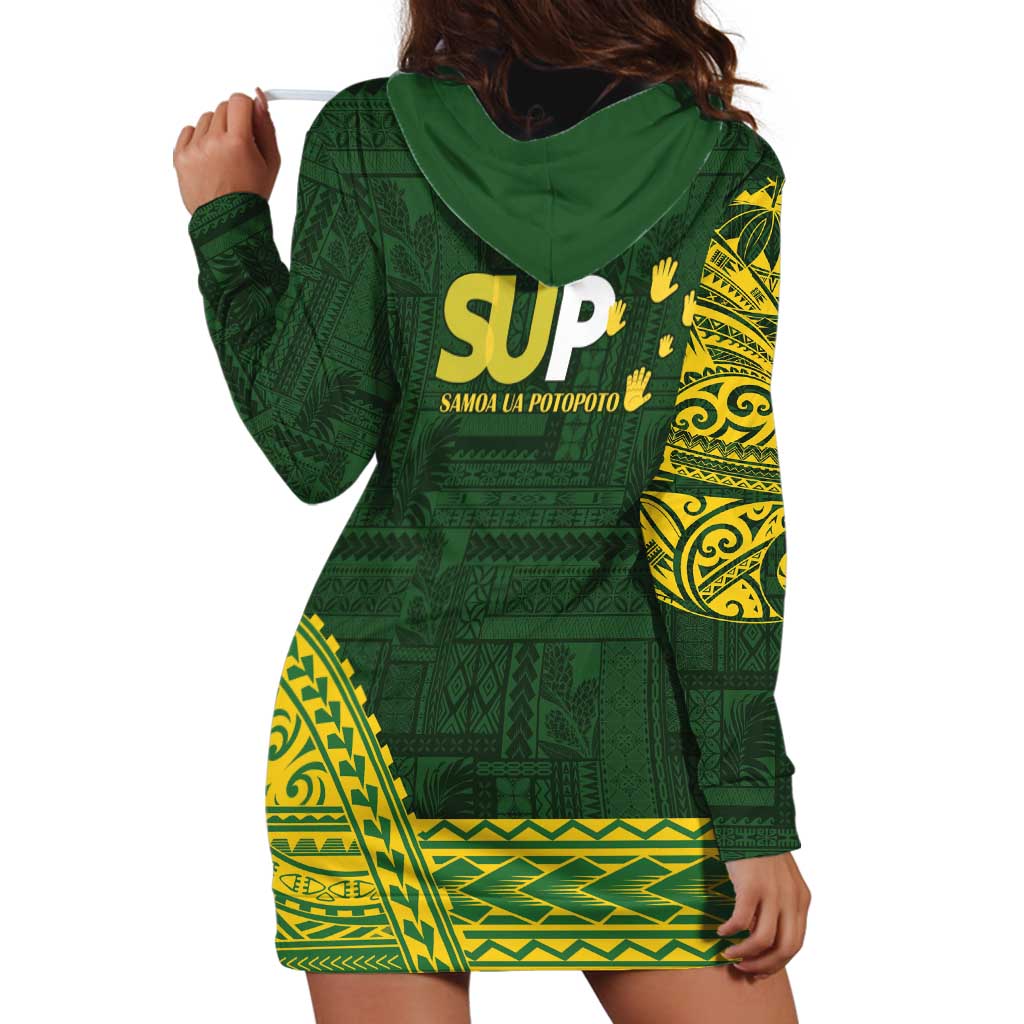 Samoa SUP Hoodie Dress Samoan Motif Patterns - Polynesian Pride