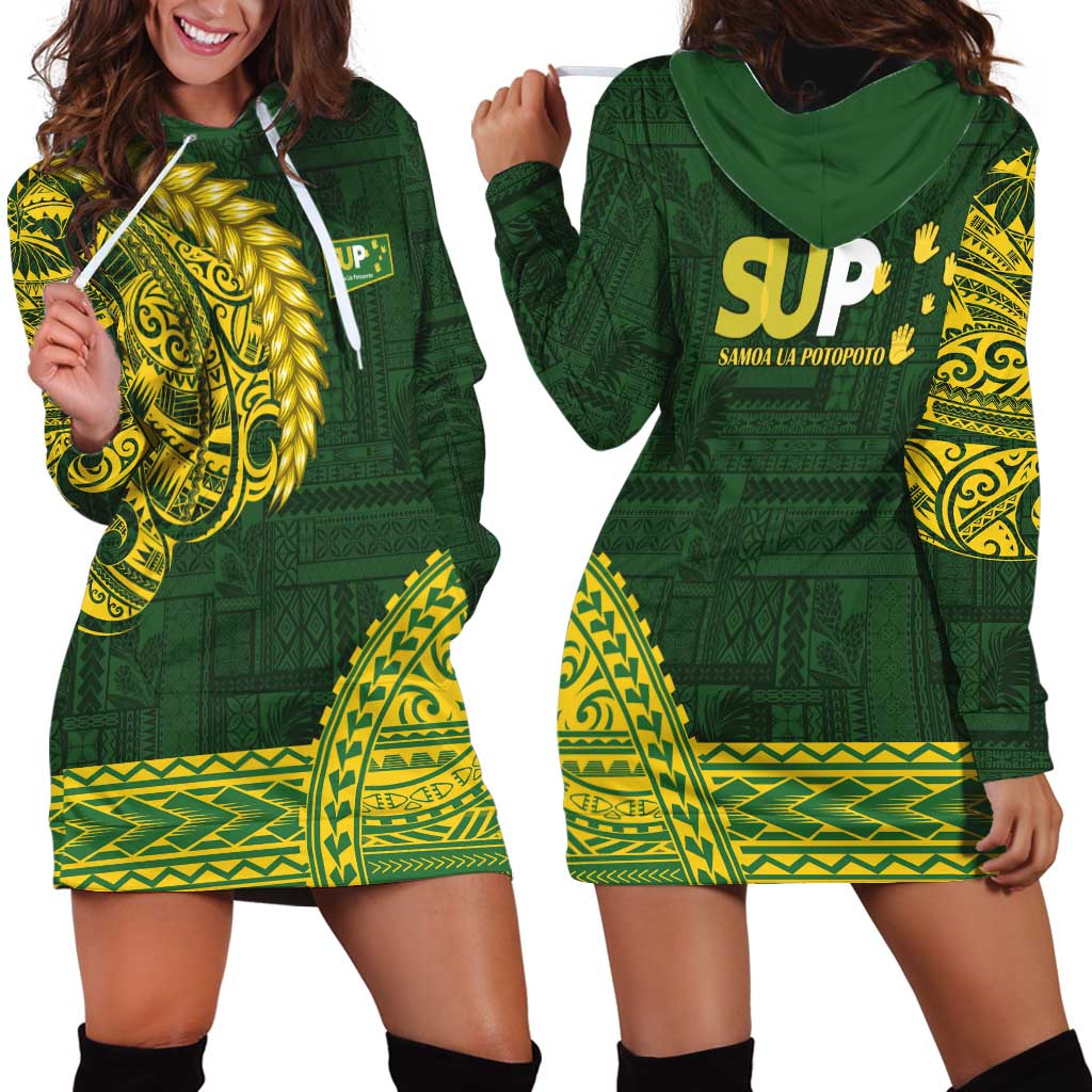 Samoa SUP Hoodie Dress Samoan Motif Patterns - Polynesian Pride