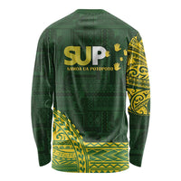 Samoa SUP Long Sleeve Shirt Samoan Motif Patterns - Polynesian Pride