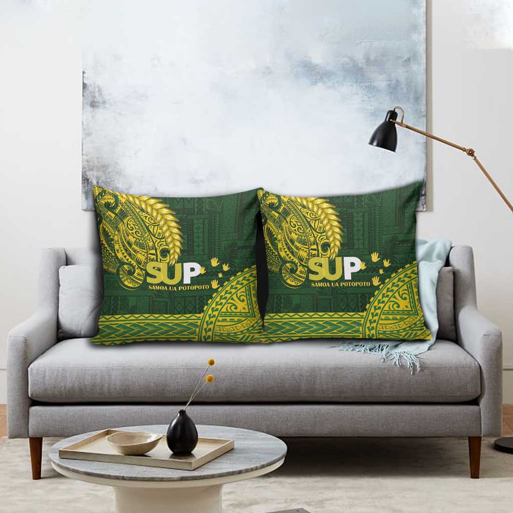 Samoa SUP Pillow Cover Samoan Motif Patterns - Polynesian Pride