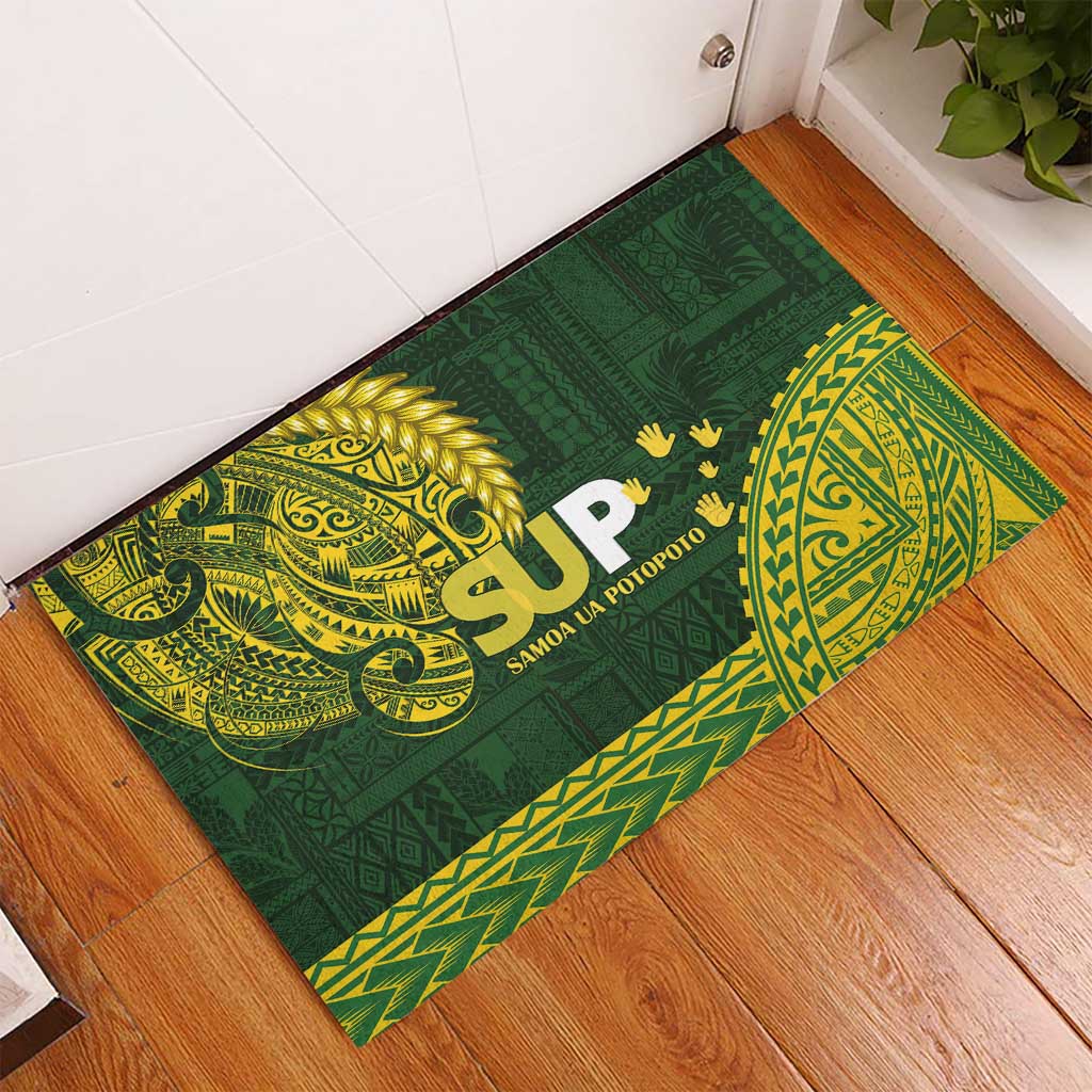 Samoa SUP Rubber Doormat Samoan Motif Patterns - Polynesian Pride
