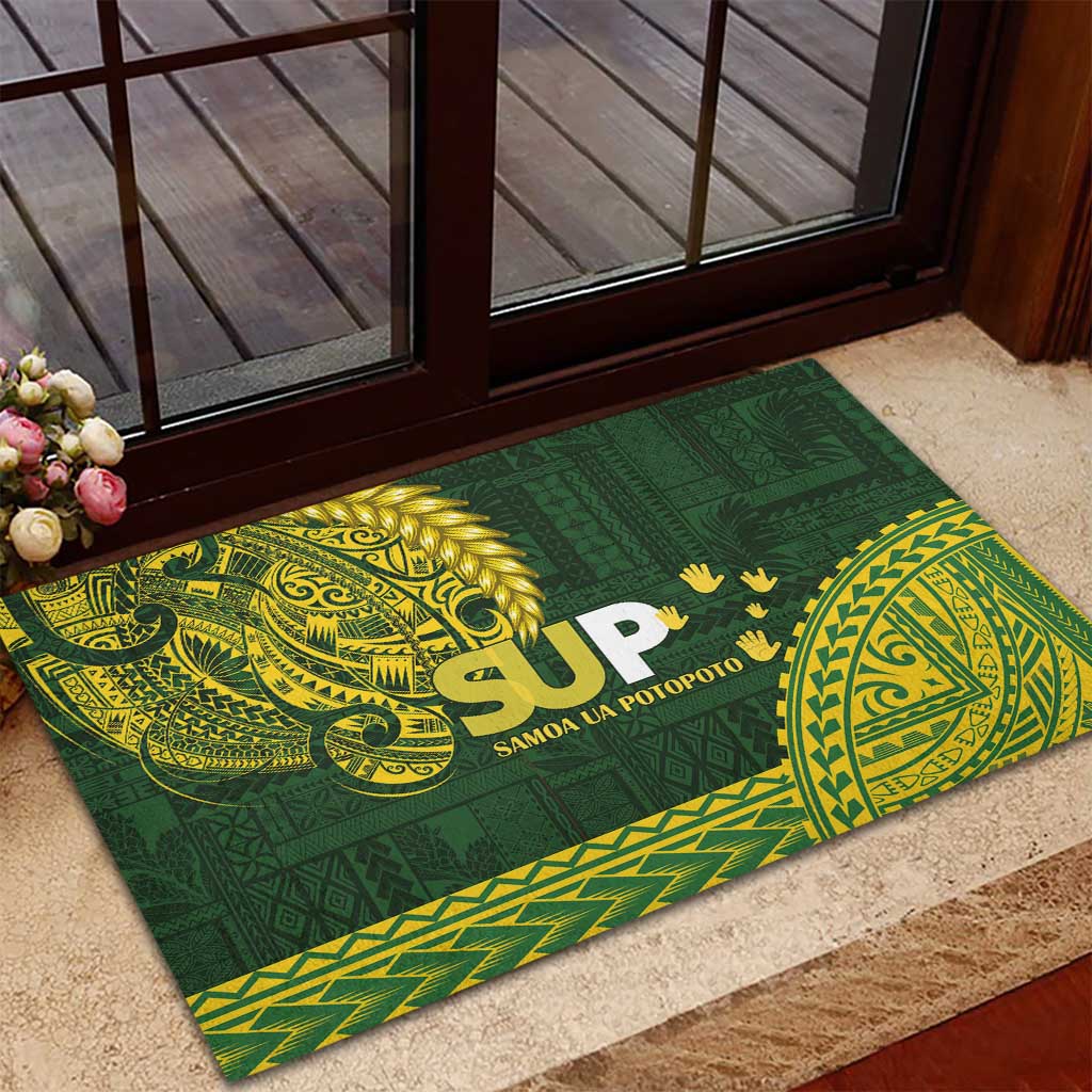 Samoa SUP Rubber Doormat Samoan Motif Patterns - Polynesian Pride