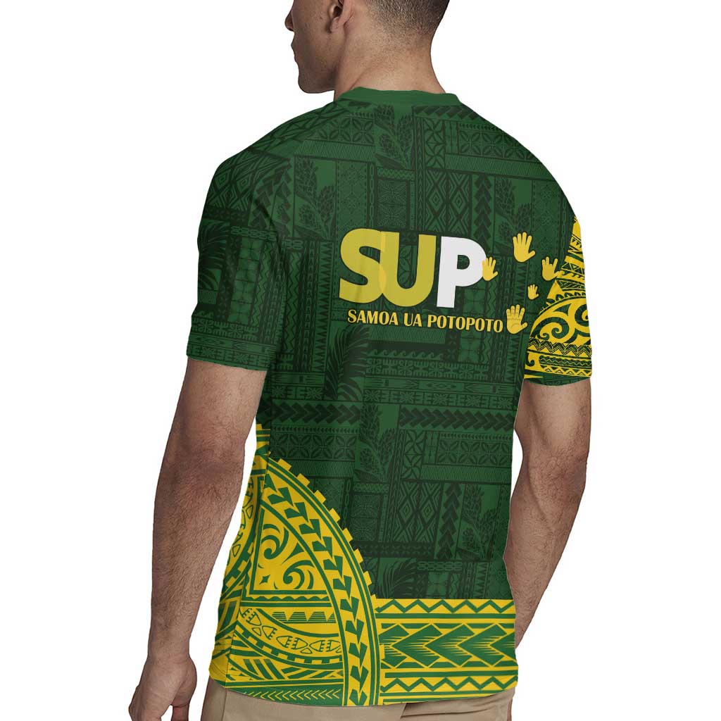 Samoa SUP Rugby Jersey Samoan Motif Patterns - Polynesian Pride