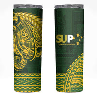 Samoa SUP Skinny Tumbler Samoan Motif Patterns - Polynesian Pride