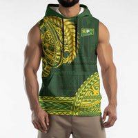 Samoa SUP Sleeveless Hoodie Samoan Motif Patterns - Polynesian Pride