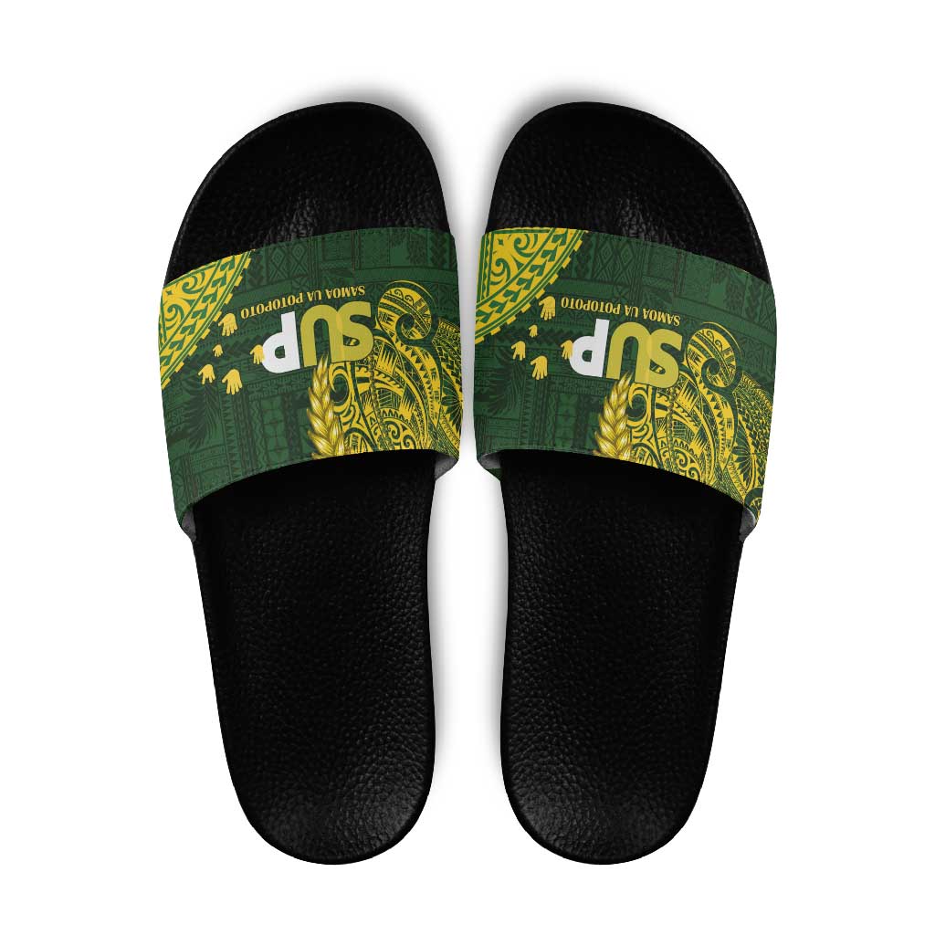 Samoa SUP Slide Sandals Samoan Motif Patterns - Polynesian Pride